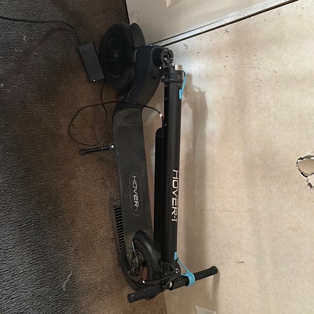 Black and Blue Electronic Device with Unique Features